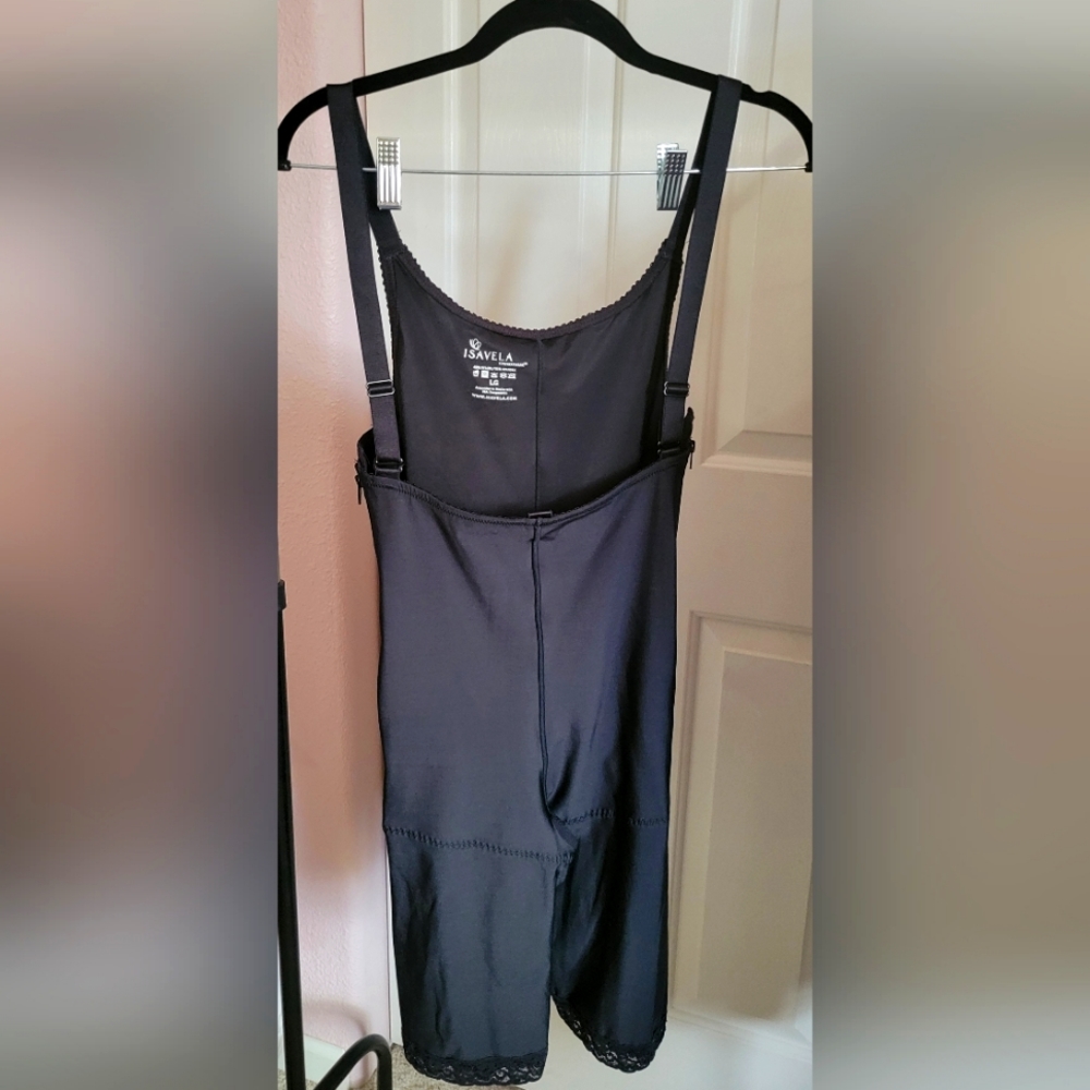 ISAVELA 2nd Stage Suit Mid Thigh w/Suspender Plastic Surgery Compression.
